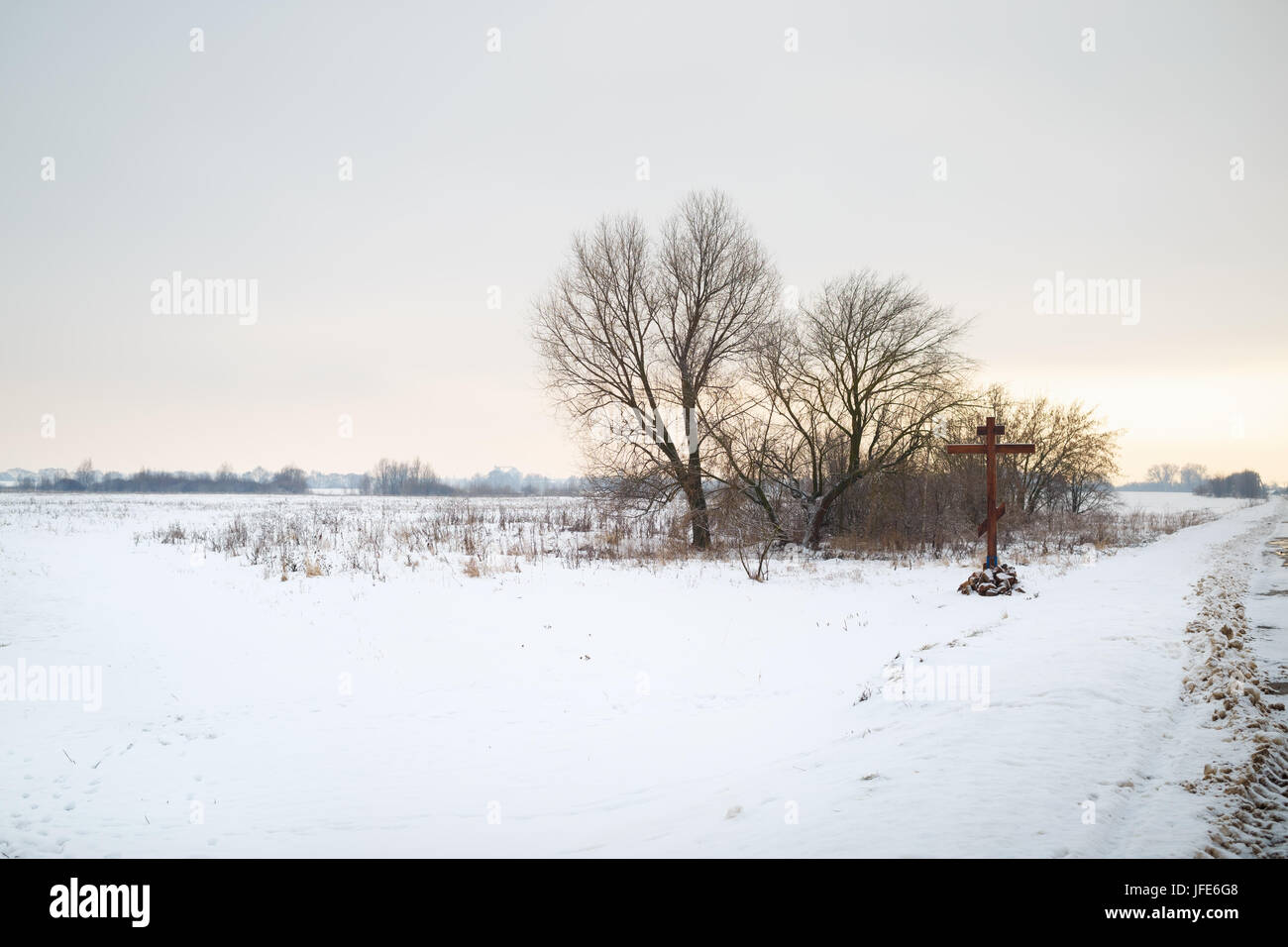 Scenic winter landscape Stock Photo