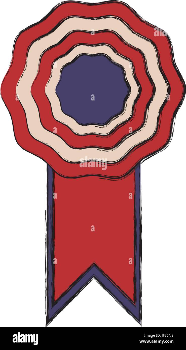 rosette with flag american color symbol Stock Vector Image & Art - Alamy