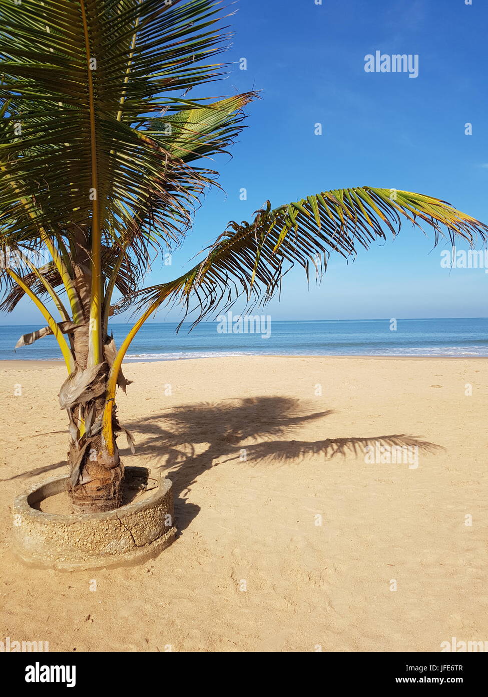 Beautiful Beach In Saly, Senegal Stock Photo