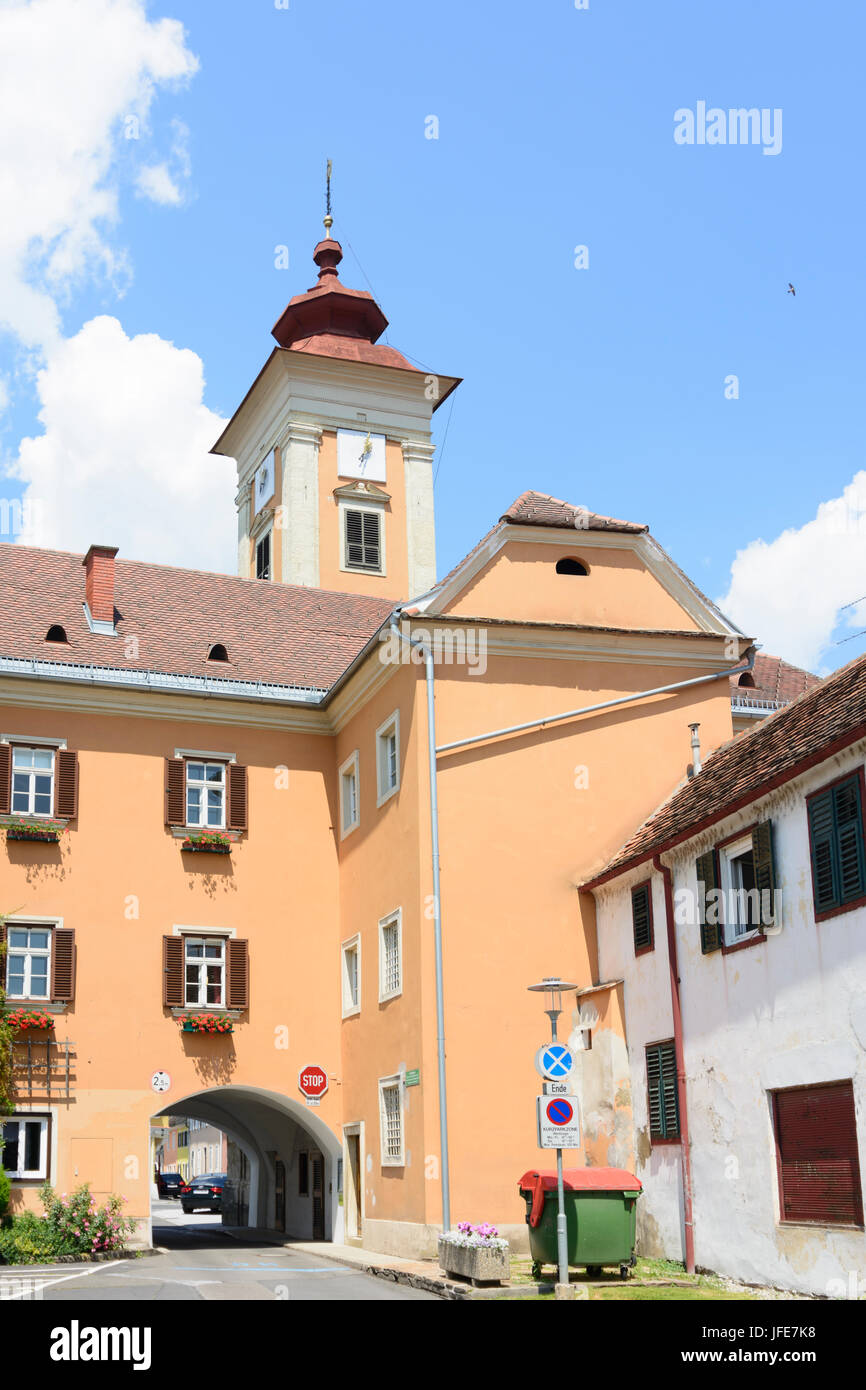 town hall, Mureck, Süd-Steiermark, Steiermark, Styria, Austria Stock Photo