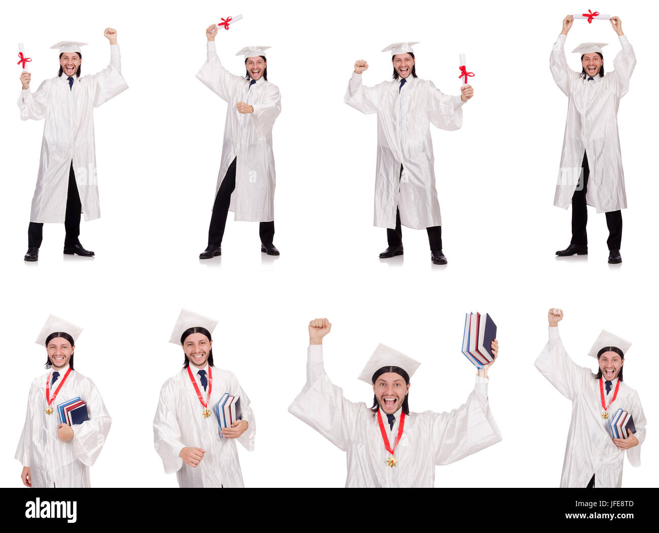 Young man ready for university graduation Stock Photo - Alamy