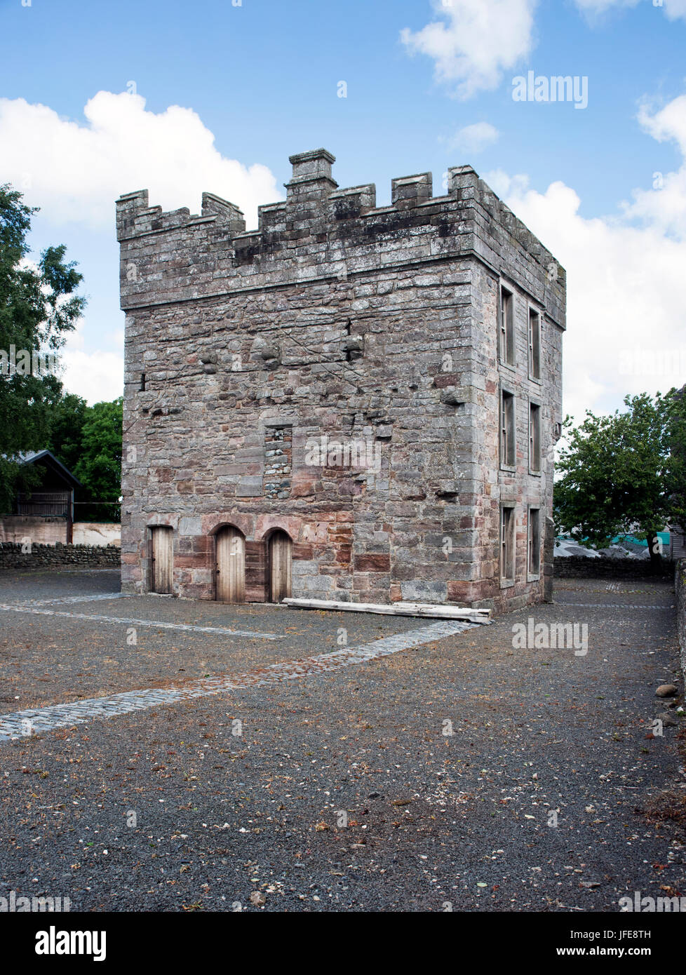 The pele tower at Clifton, Cumbria, UK Stock Photo
