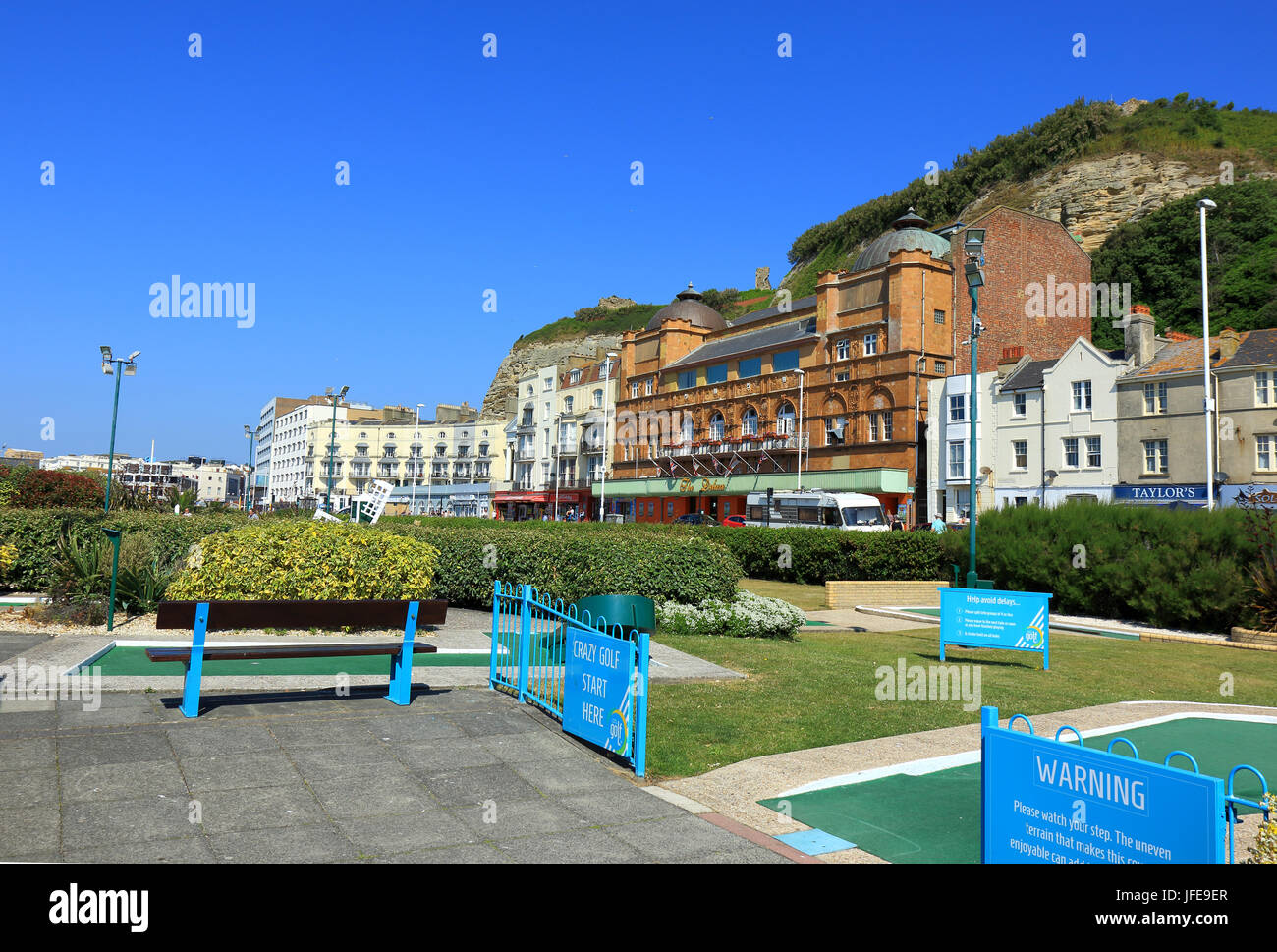 Seafront at Hastings Stock Photo Alamy