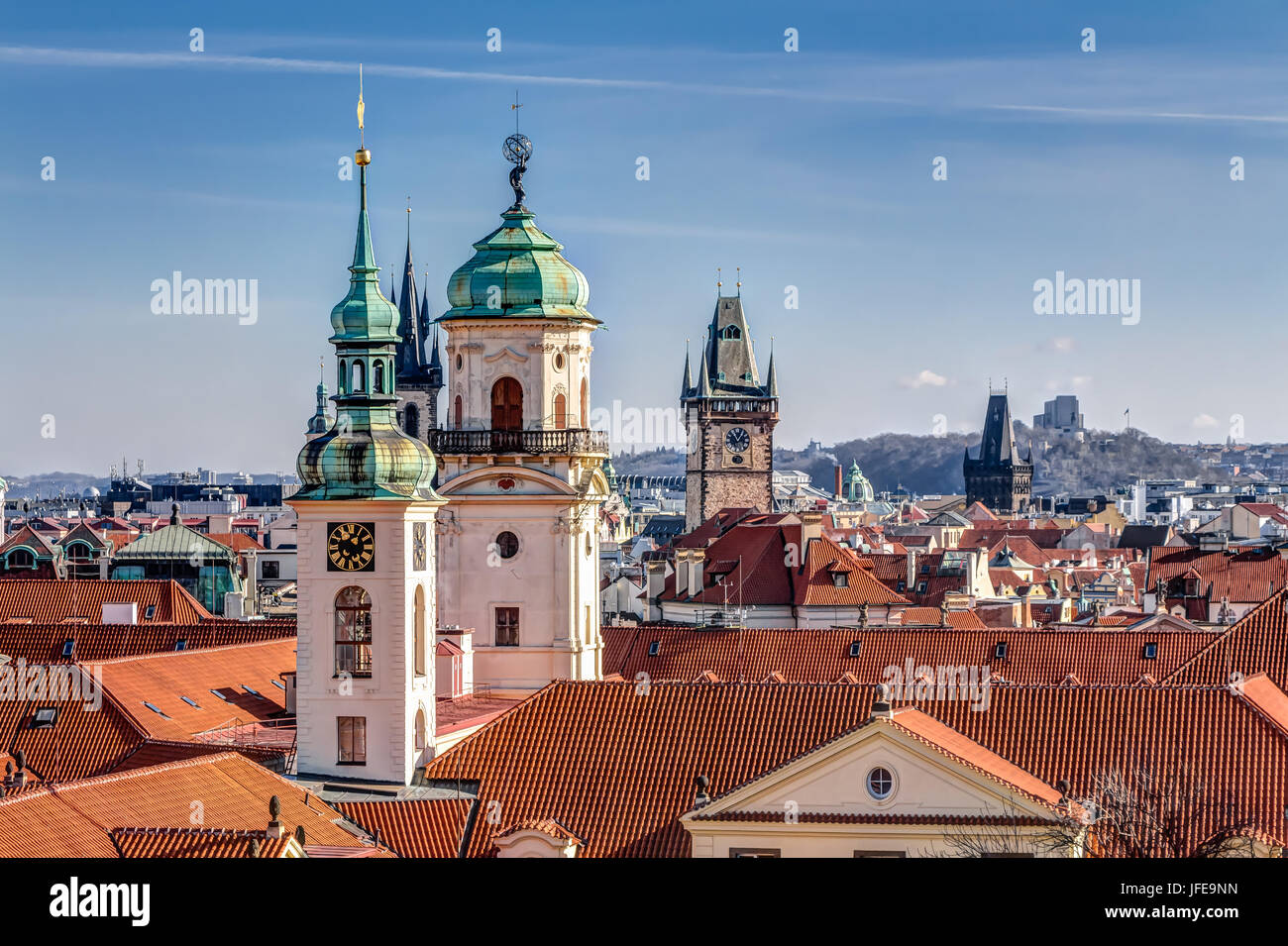 Praha View Aerial view of Prague Stock Photo - Alamy
