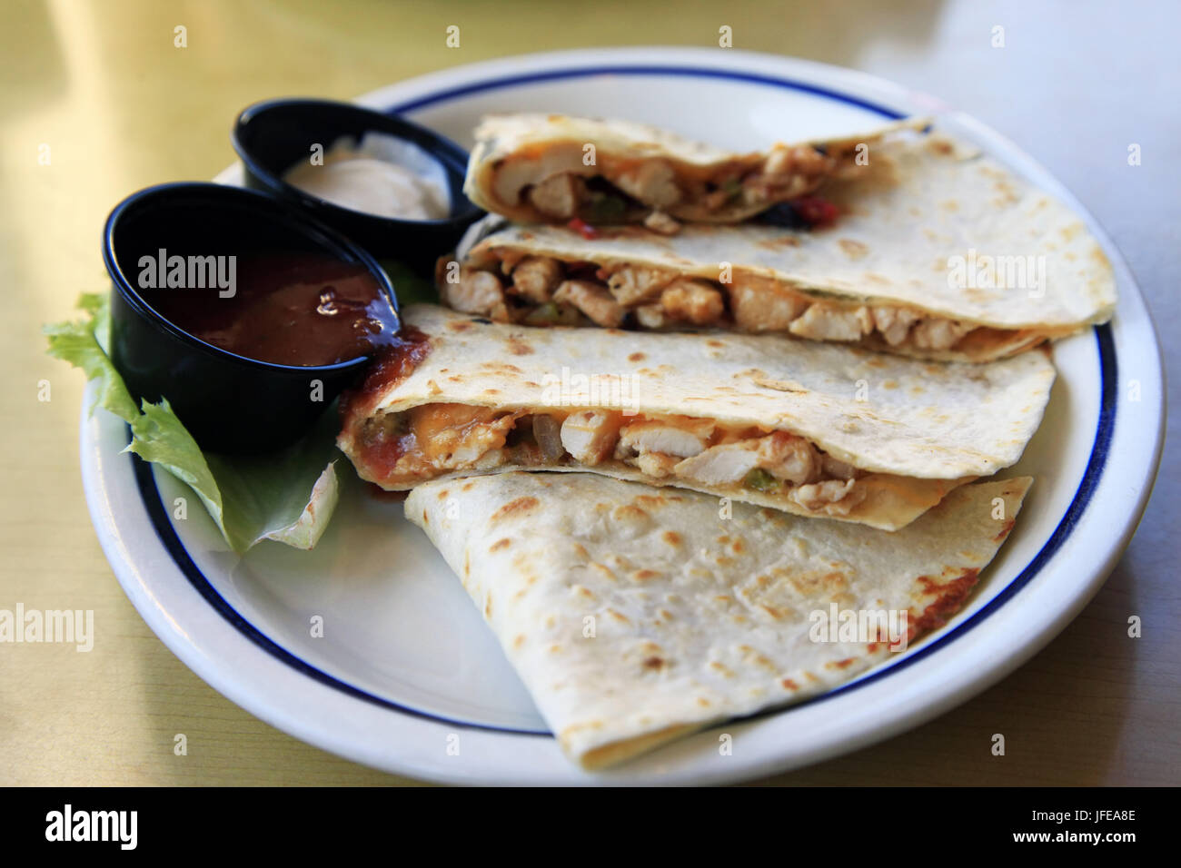 Mexican Quesadilla Stock Photo