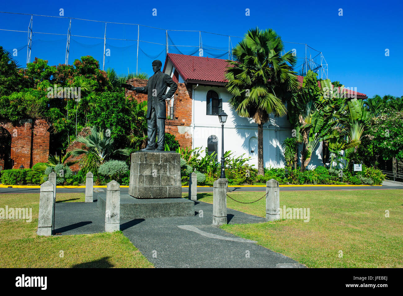 Old barracks in Fort Santiago, Intramuros, Manila, Luzon, Philippines Stock Photo