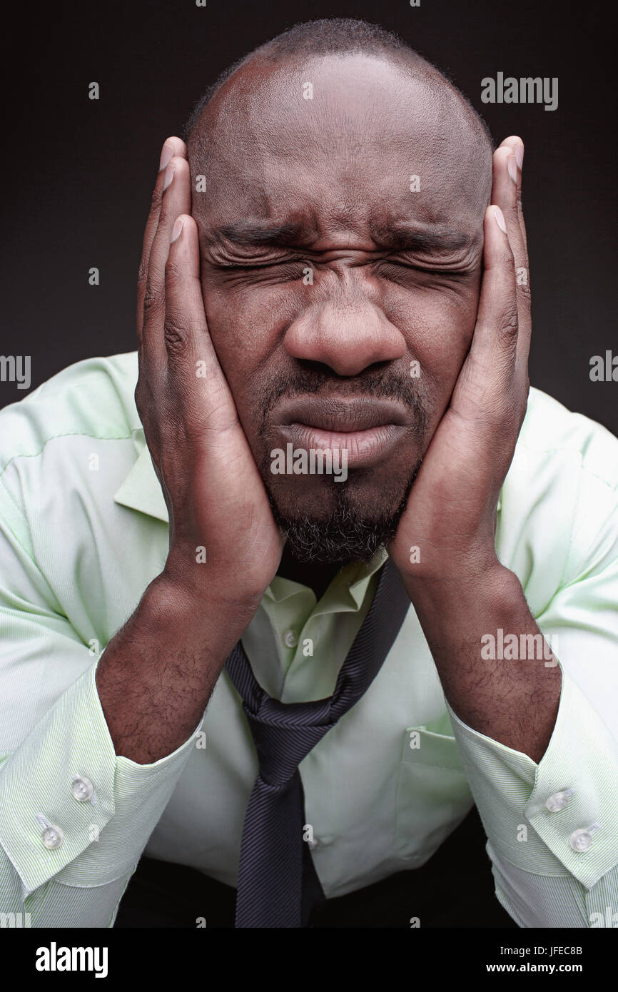 Scared Black Man