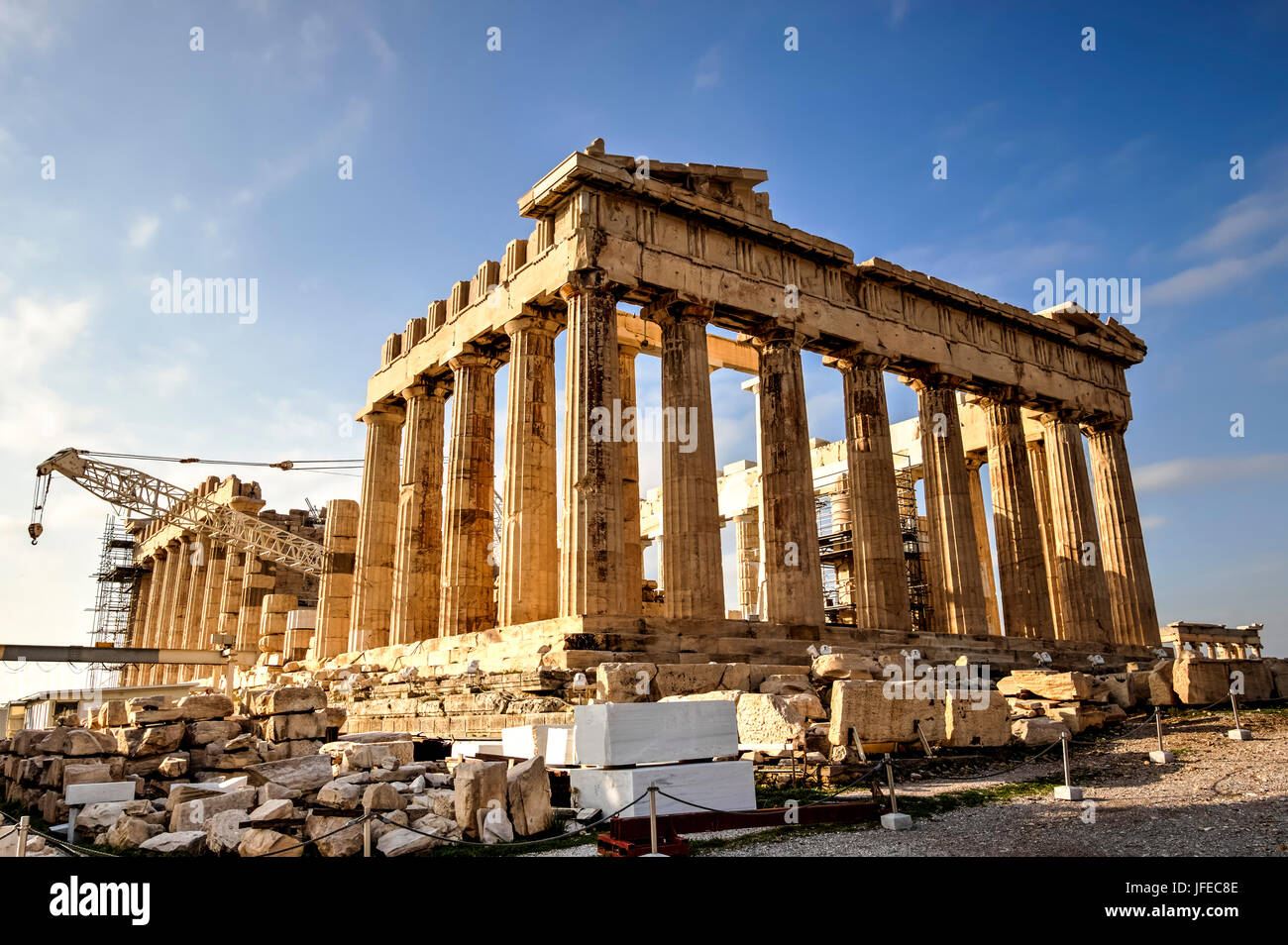 The Parthenon is a former temple on the Athenian Acropolis, Greece ...