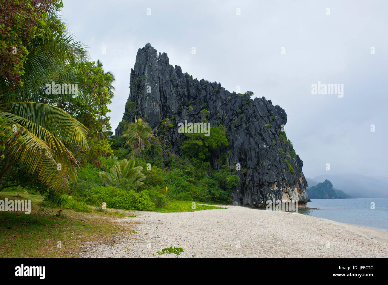 Hienghene The Linderalique rocks in Hienghene at the east coast of Grande Terre ...