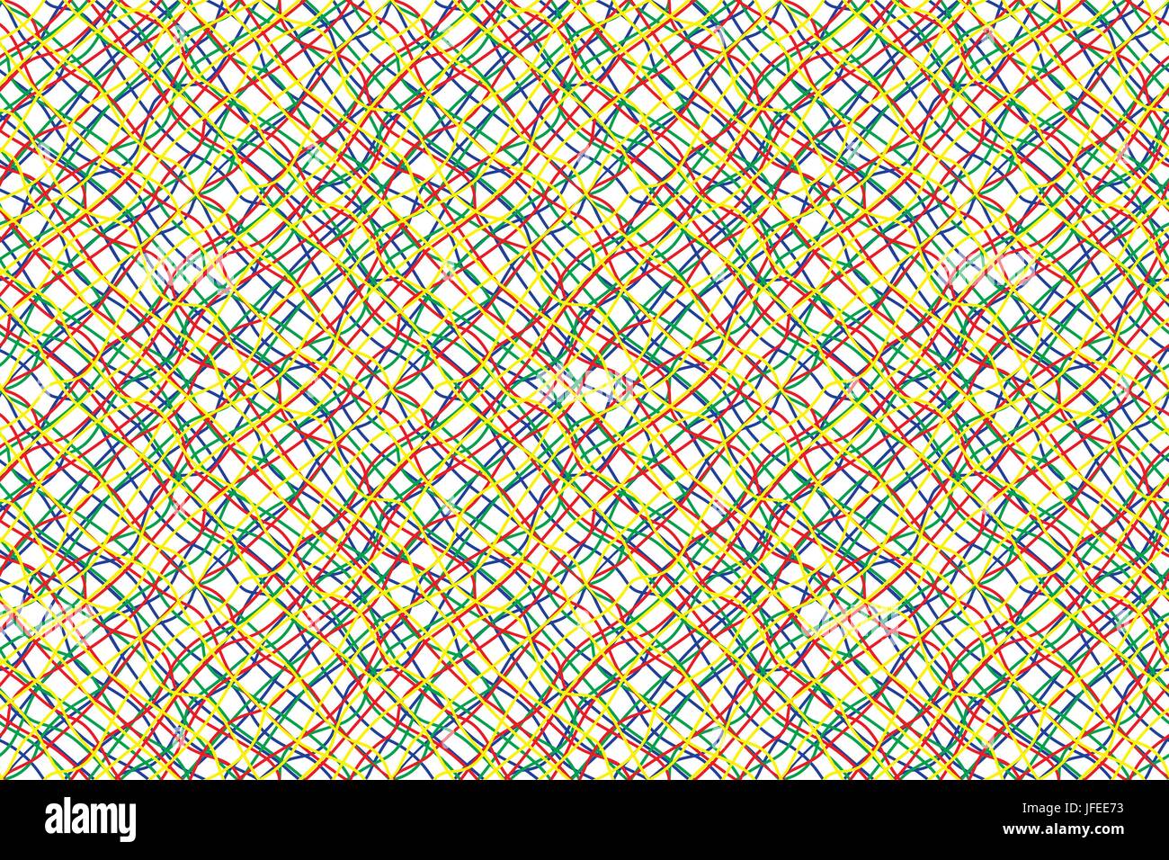 Intricate colored wires seamless pattern. Vector illustration Stock ...