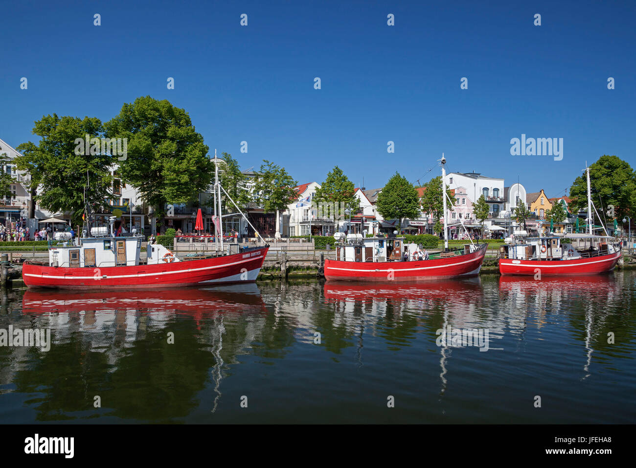 Germany alamy warnemunde stock mecklenburg boots current west old Am alten strom warnemünde
