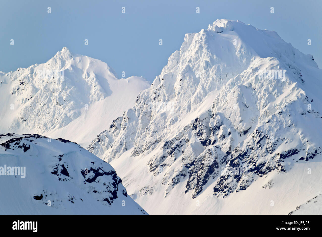 North America, the USA, Alaska, Chugach Mountains Stock Photo