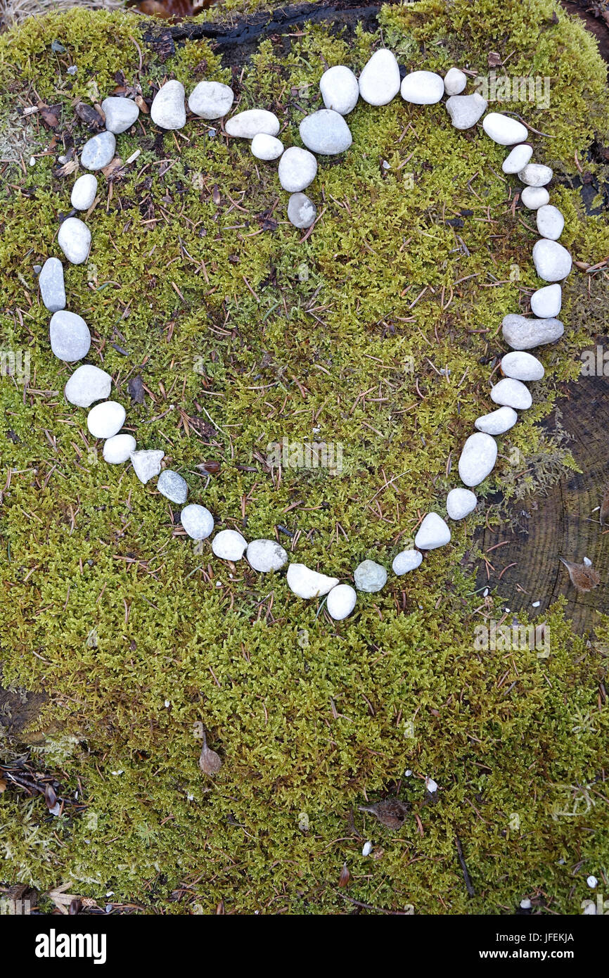 Heart from stones formed Stock Photo Alamy