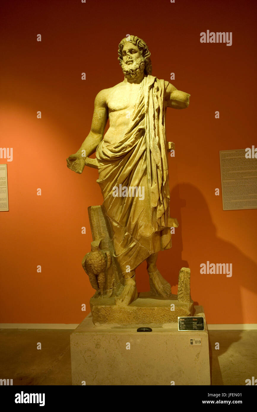 Antalya, capital of the province of the same name, archaeological museum, statues from the Roman Age, findings from Perge Stock Photo