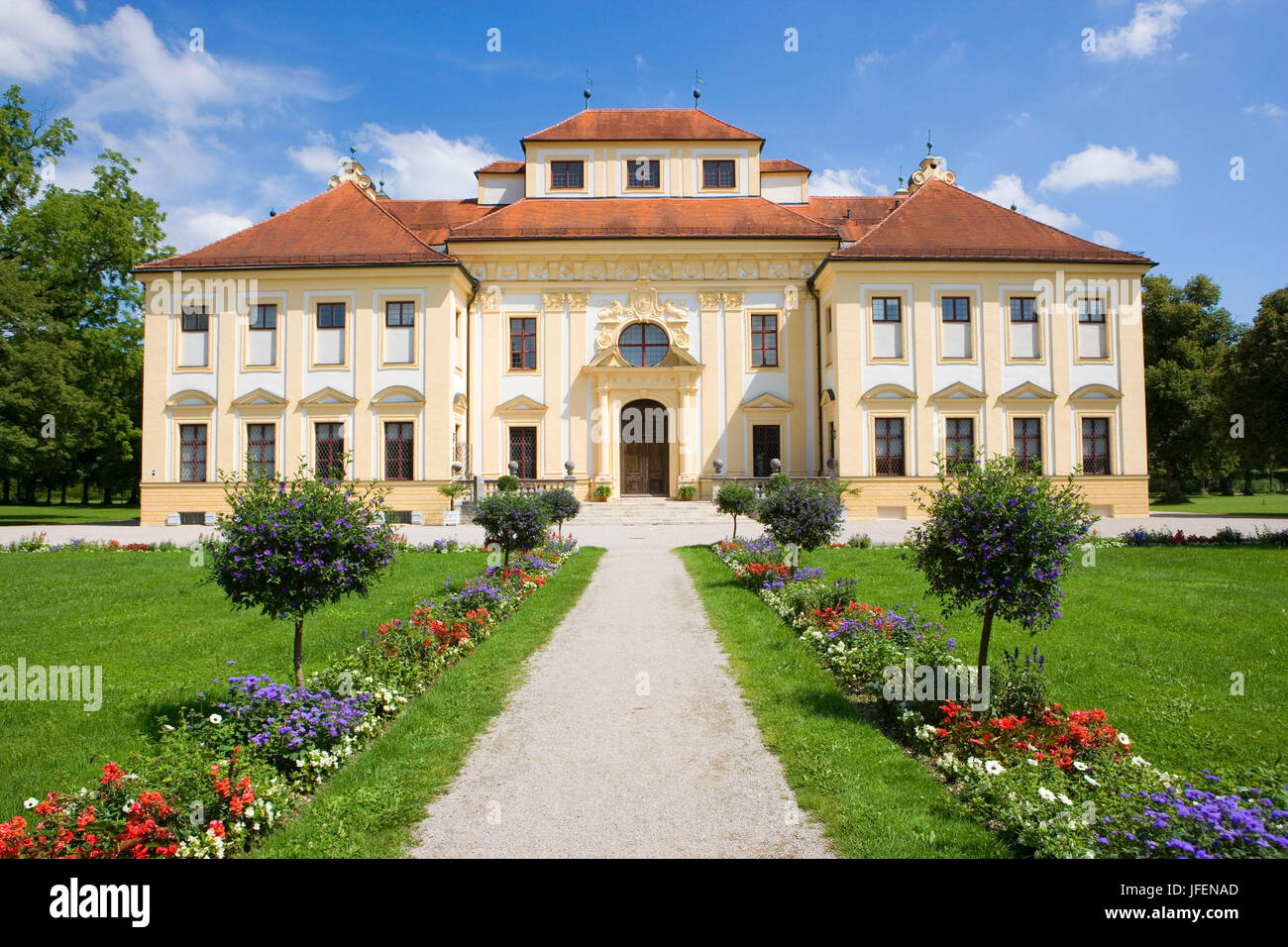 Castle grounds, Castle Schleißheim, Castle desire home, 17. Jhd., pleasure palace and hunting seat, Meißner porcelain collection, foundation Ernst tailor Stock Photo