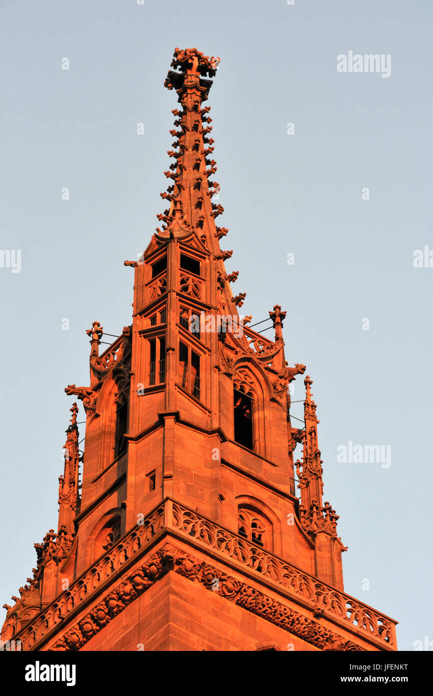 Switzerland, Basel, the Cathedral (Münster) Stock Photo