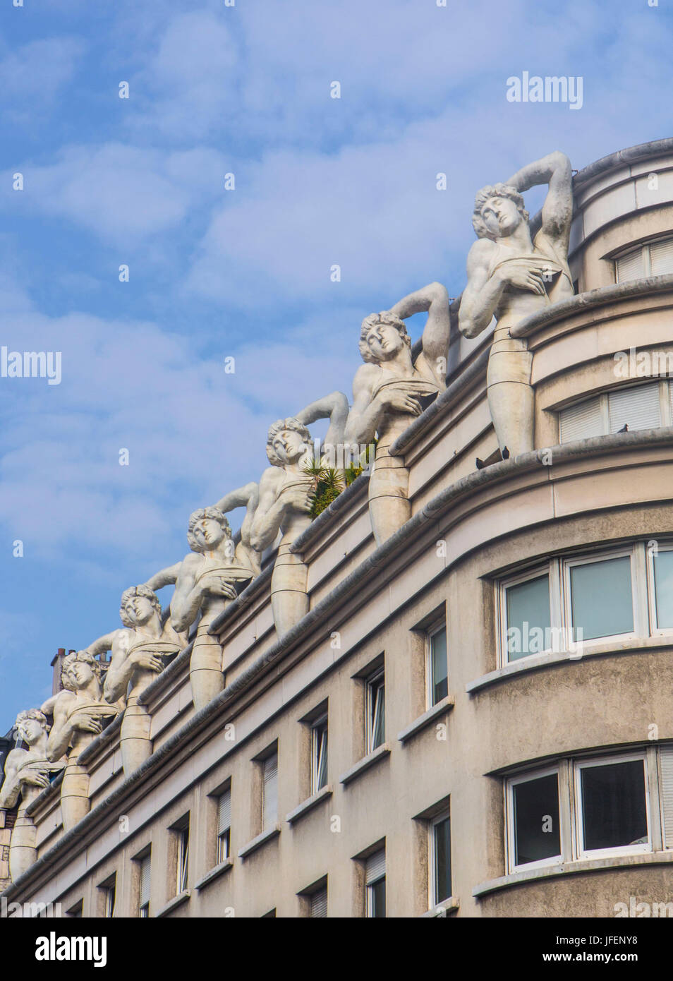 France, Paris City, modernism architecture Stock Photo
