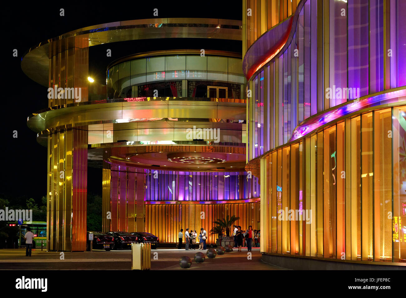China, Macau, Lisboa Hotel and Casino Stock Photo