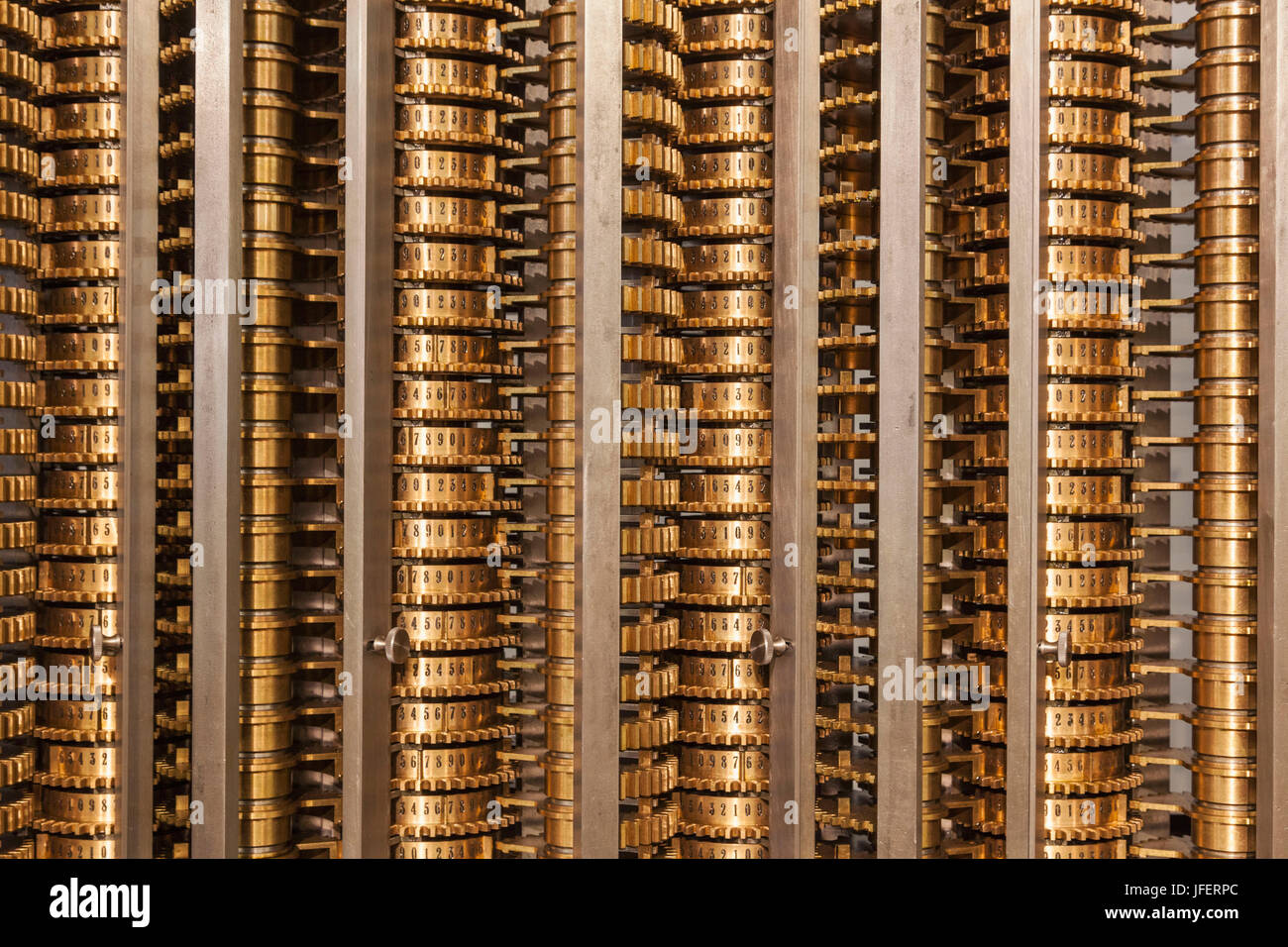 Charles babbages difference engine number 2 hires stock photography