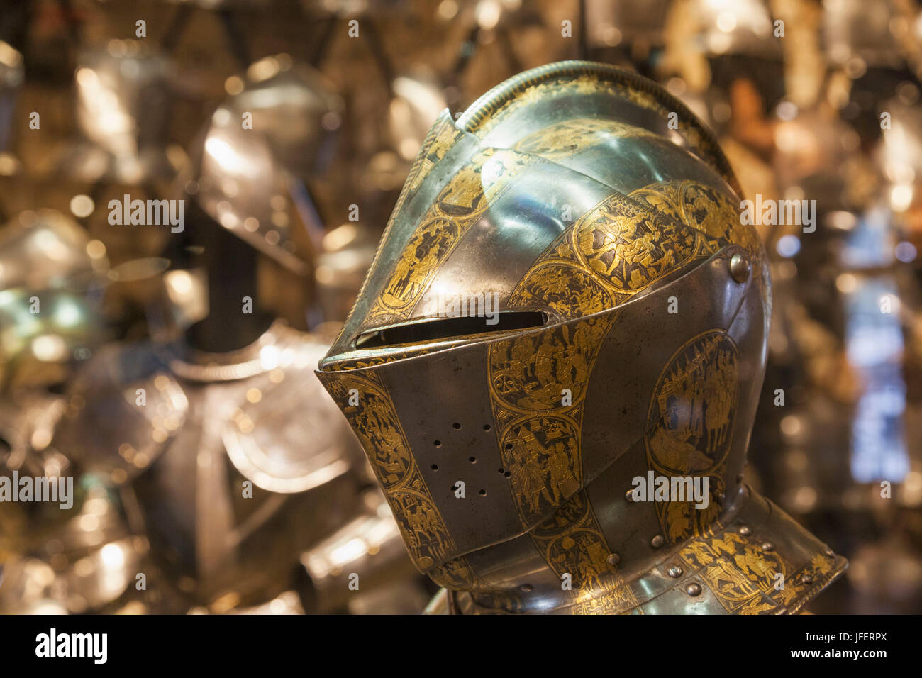 England, London, Tower of London, The White Tower, Suit of Armour made for Henry Prince of Wales dated 1607 Stock Photo