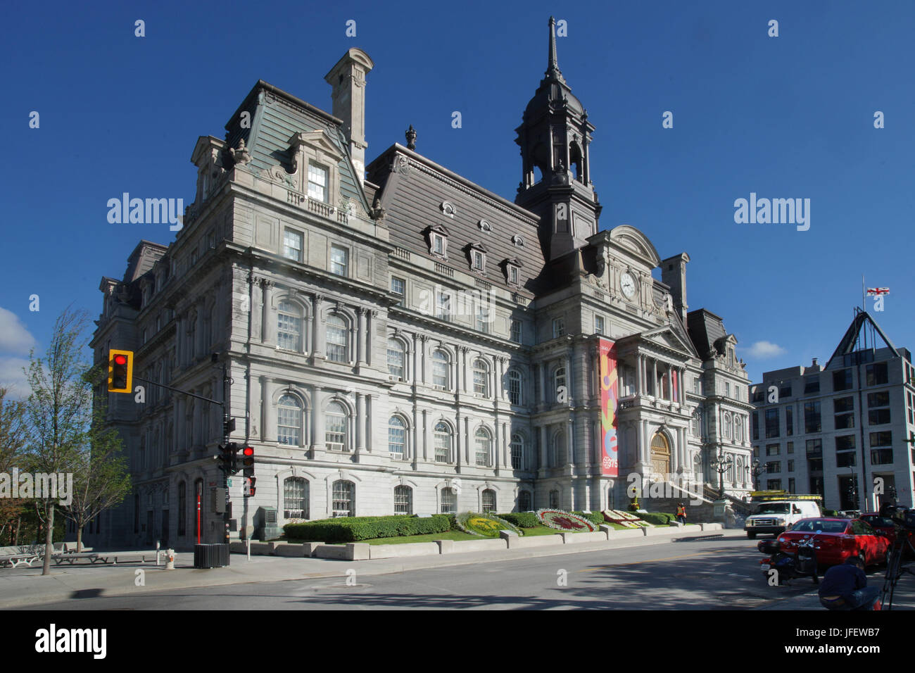Montreal city hall in Old Montreal,Quebec,Canada Stock Photo