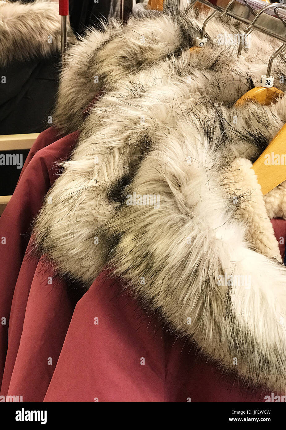 Winter fur jacket hi res stock photography and images Alamy