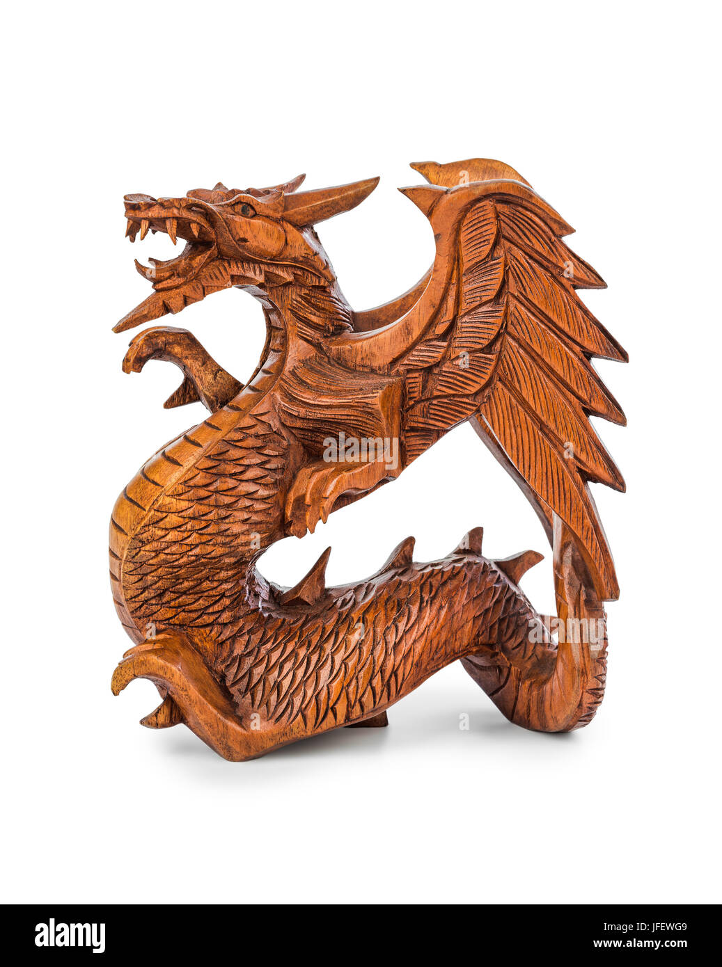 Toy wood dragon Stock Photo