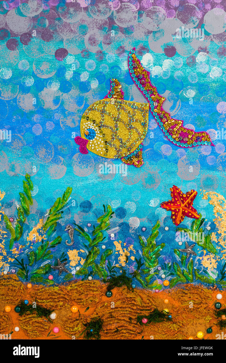 Abstract underwater seascape Stock Photo - Alamy
