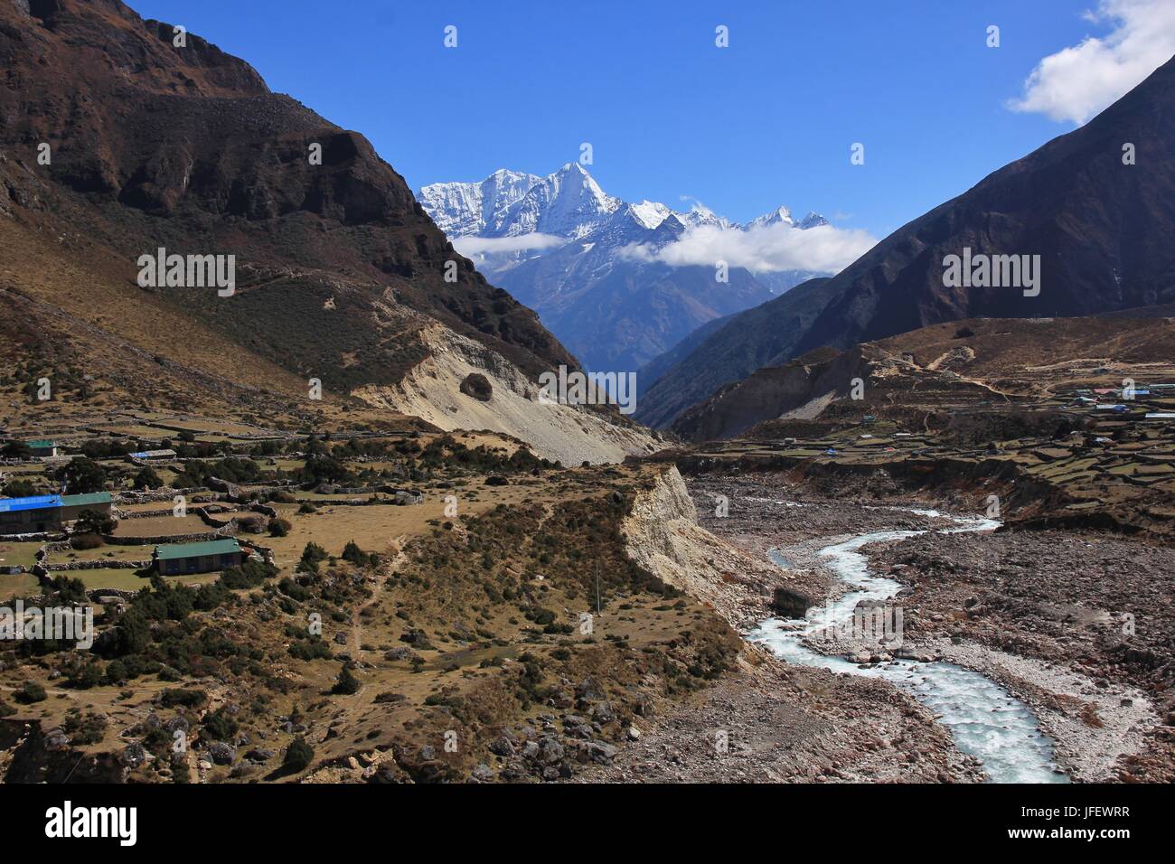 Thame valley, Everest National Park, Nepal Stock Photo