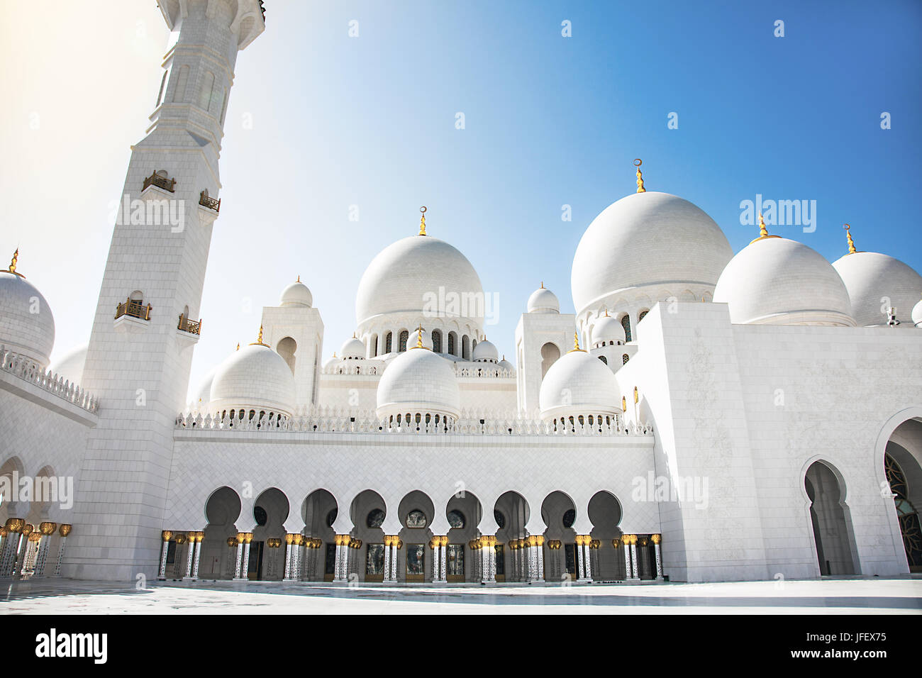 Sheikh Zayid Mosque Stock Photo