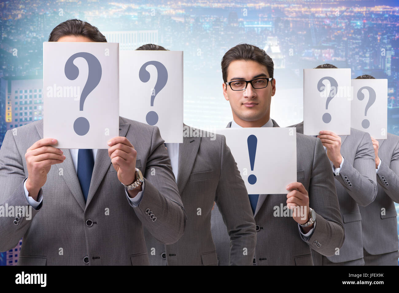 Concept many questions businessman hi-res stock photography and images ...