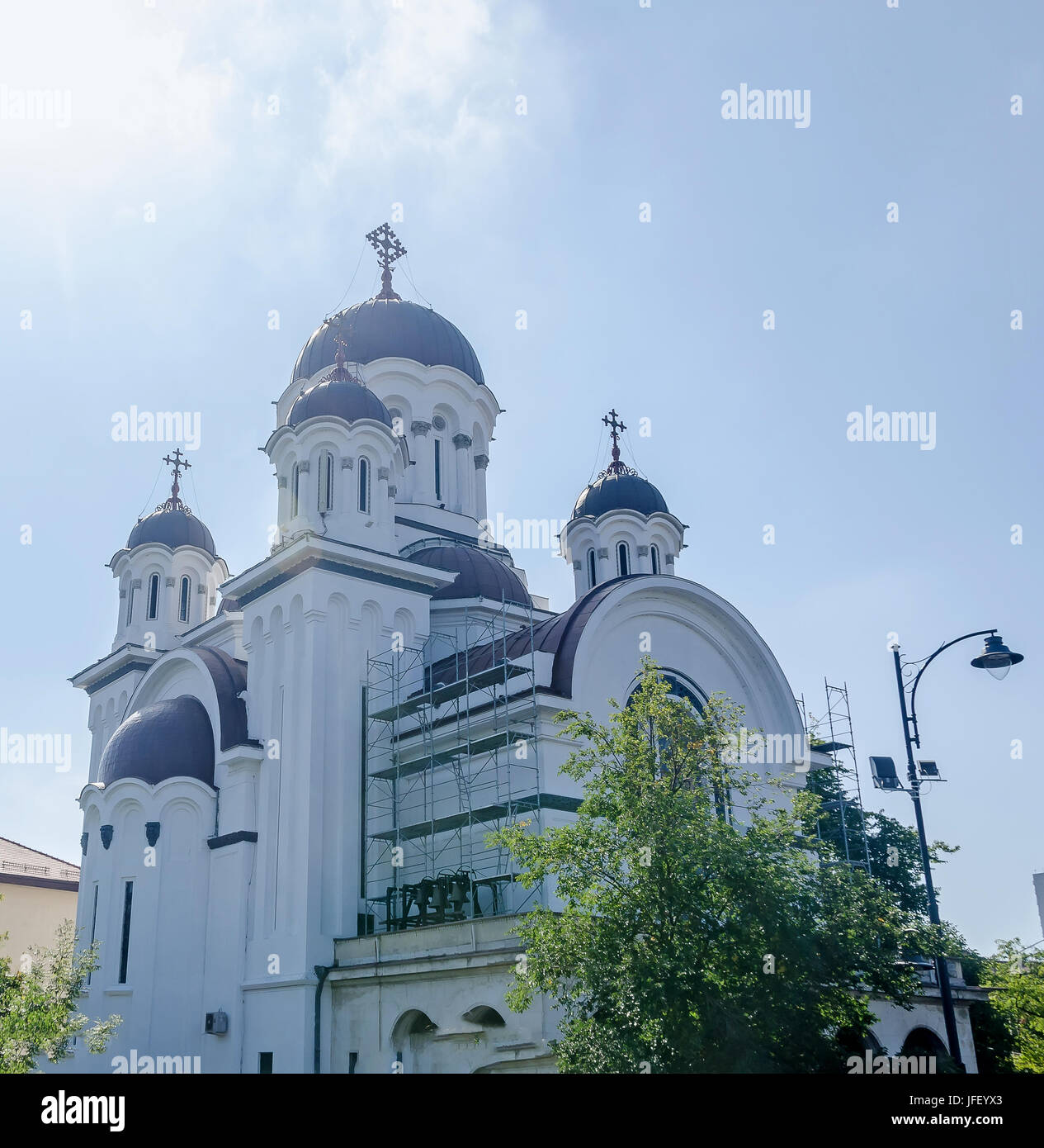 BUCHAREST, ROMANIA - SEPTEMBER 19, 2015. The monastery, church Casin. Stock Photo