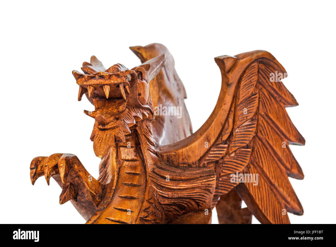 Toy wood dragon Stock Photo