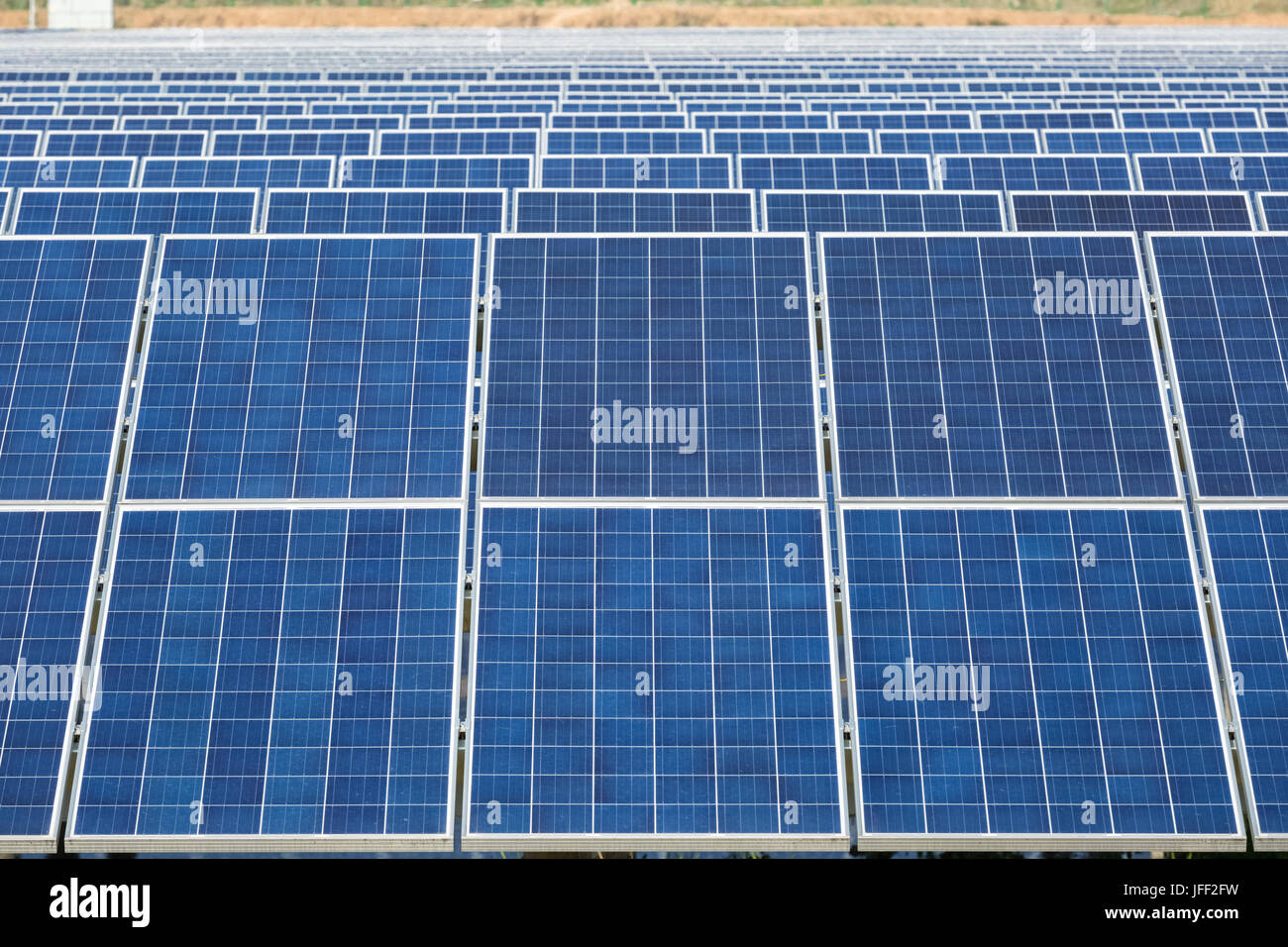 solar energy panels closeup Stock Photo