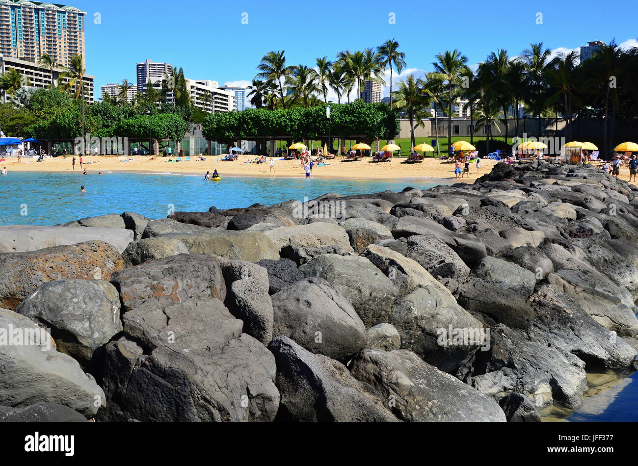 Waikiki beach hawaii inseln hi-res stock photography and images - Alamy