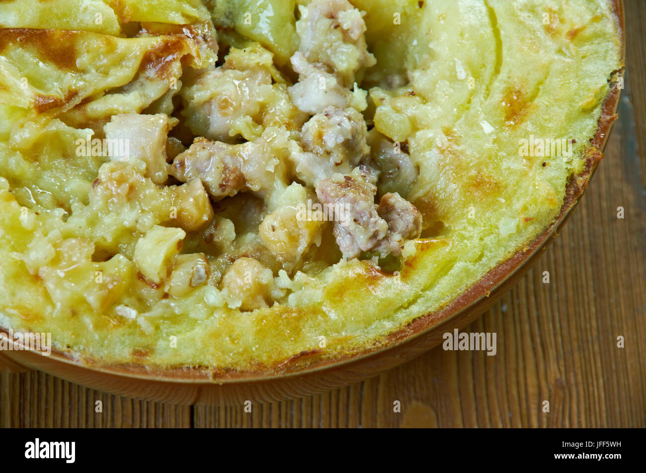 Tunisian PotatoMeat Pie Stock Photo Alamy