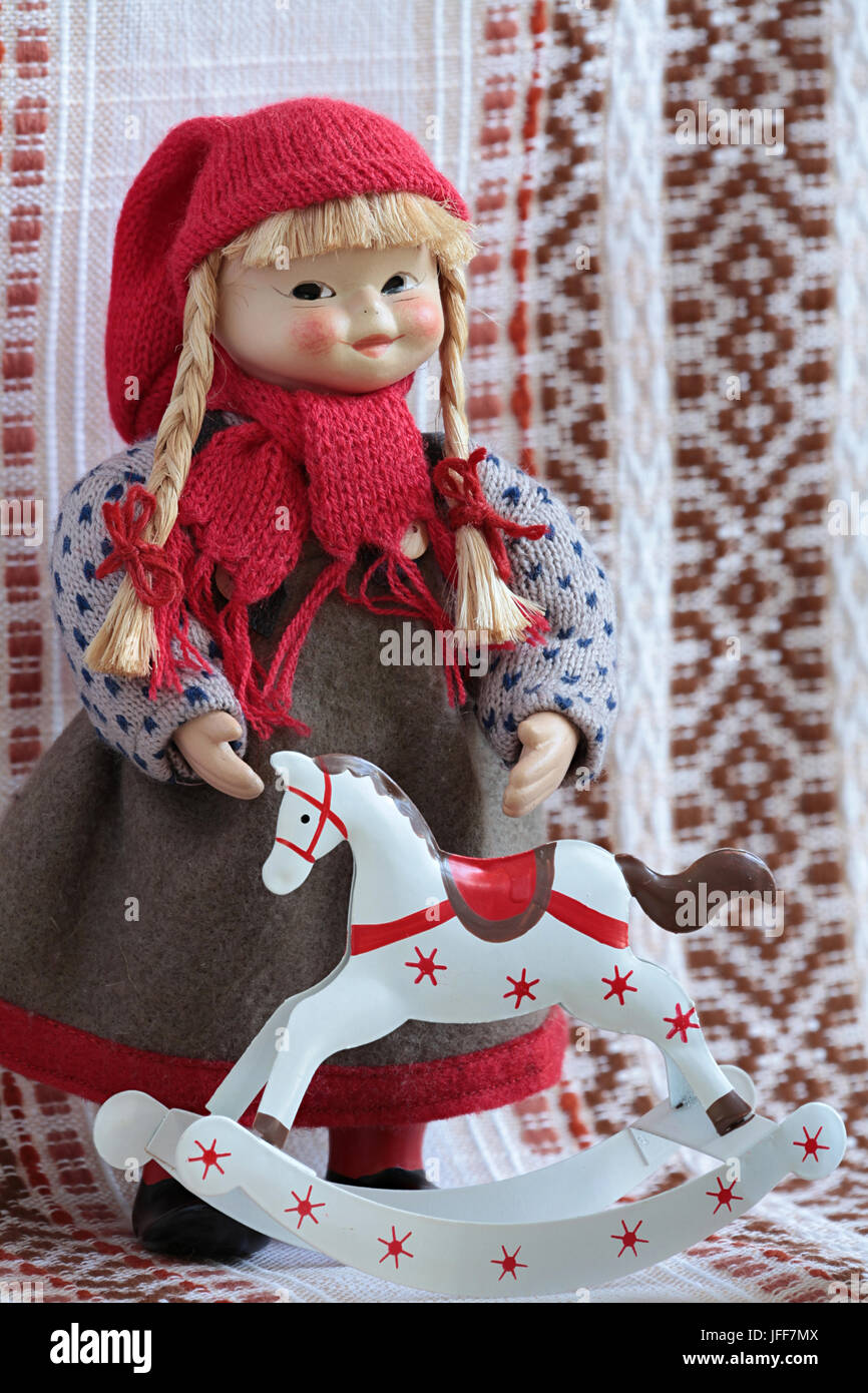 Halloween Decoration Doll On Rocking Horse 2022