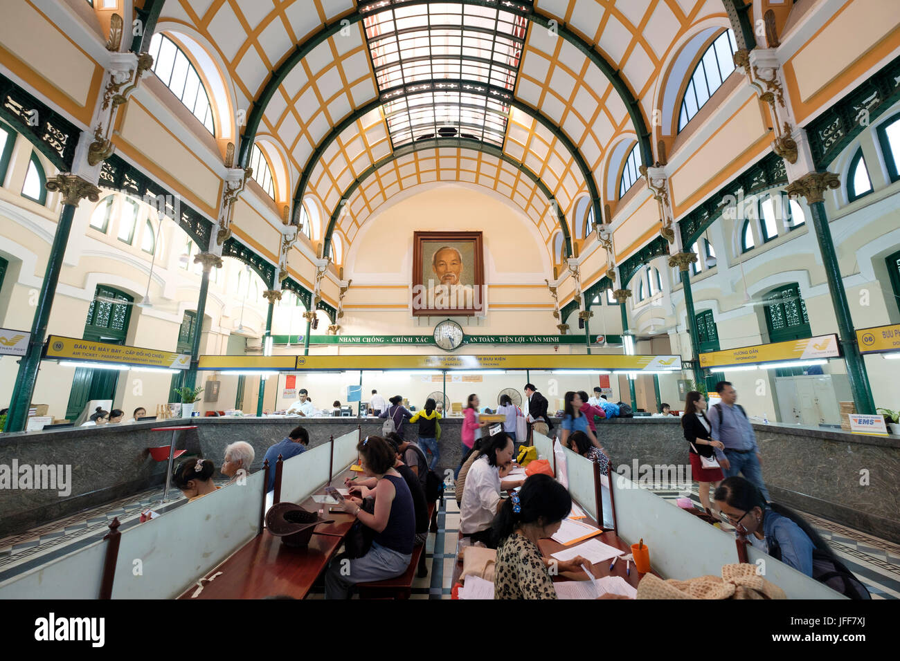 Saigon Central Post Office, Ho Chi Minh City, Vietnam, Asia Stock Photo