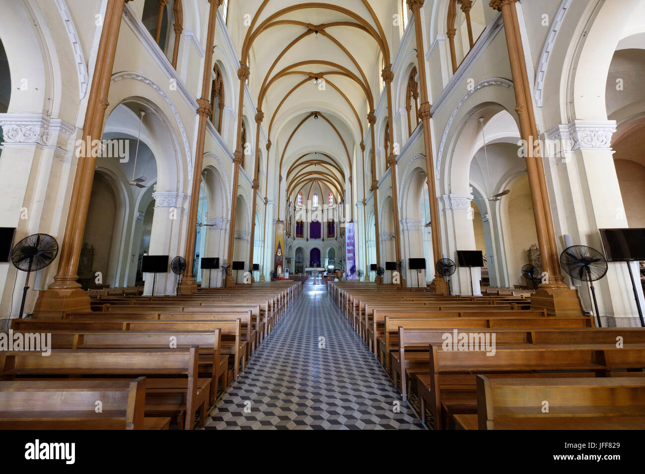 Notre-Dame Cathedral Basilica of Saigon in Ho Chi Minh City, Vietnam, Asia Stock Photo
