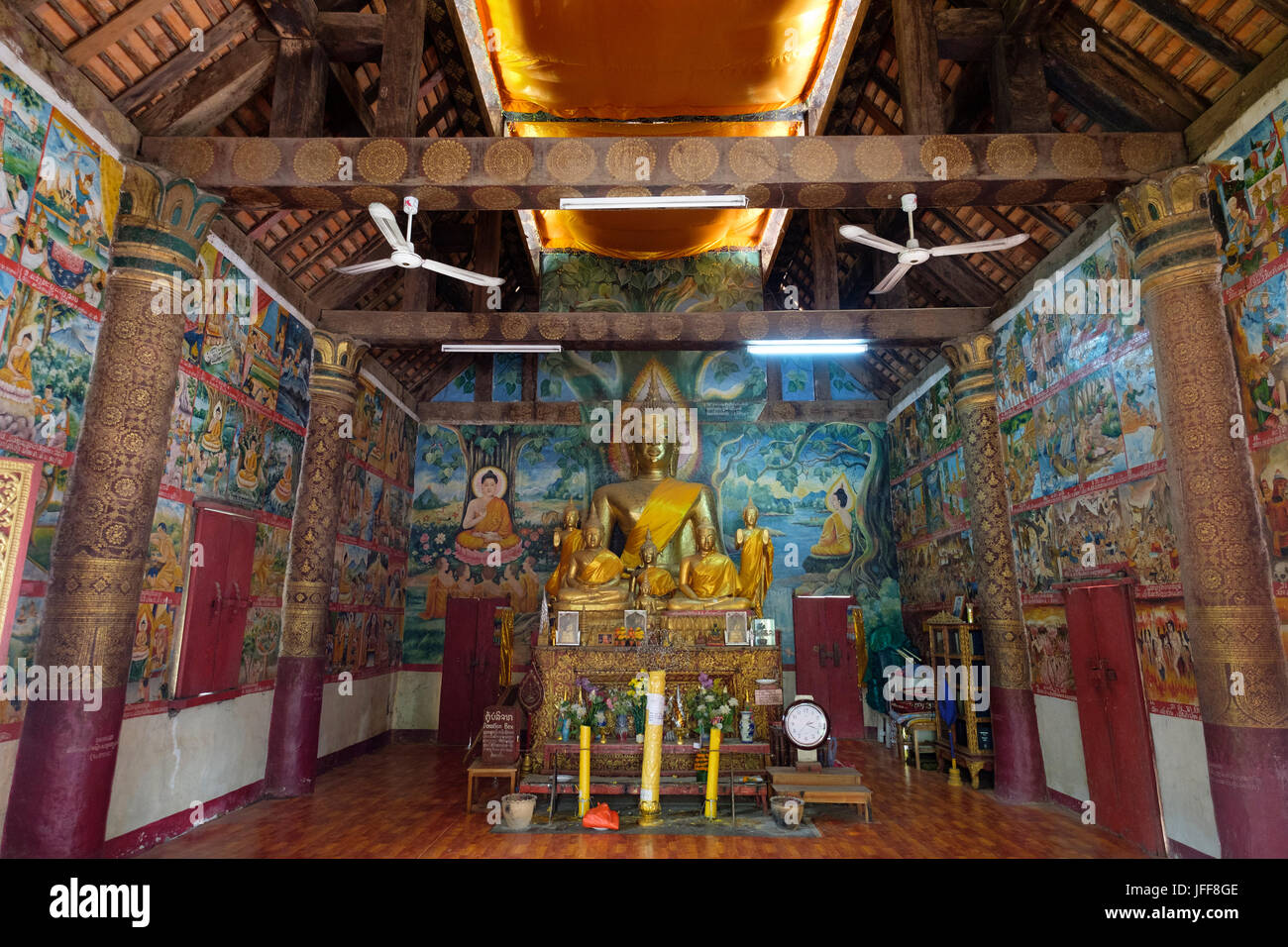 Wat Aham temple in Luang Prabang, Laos, Asia Stock Photo