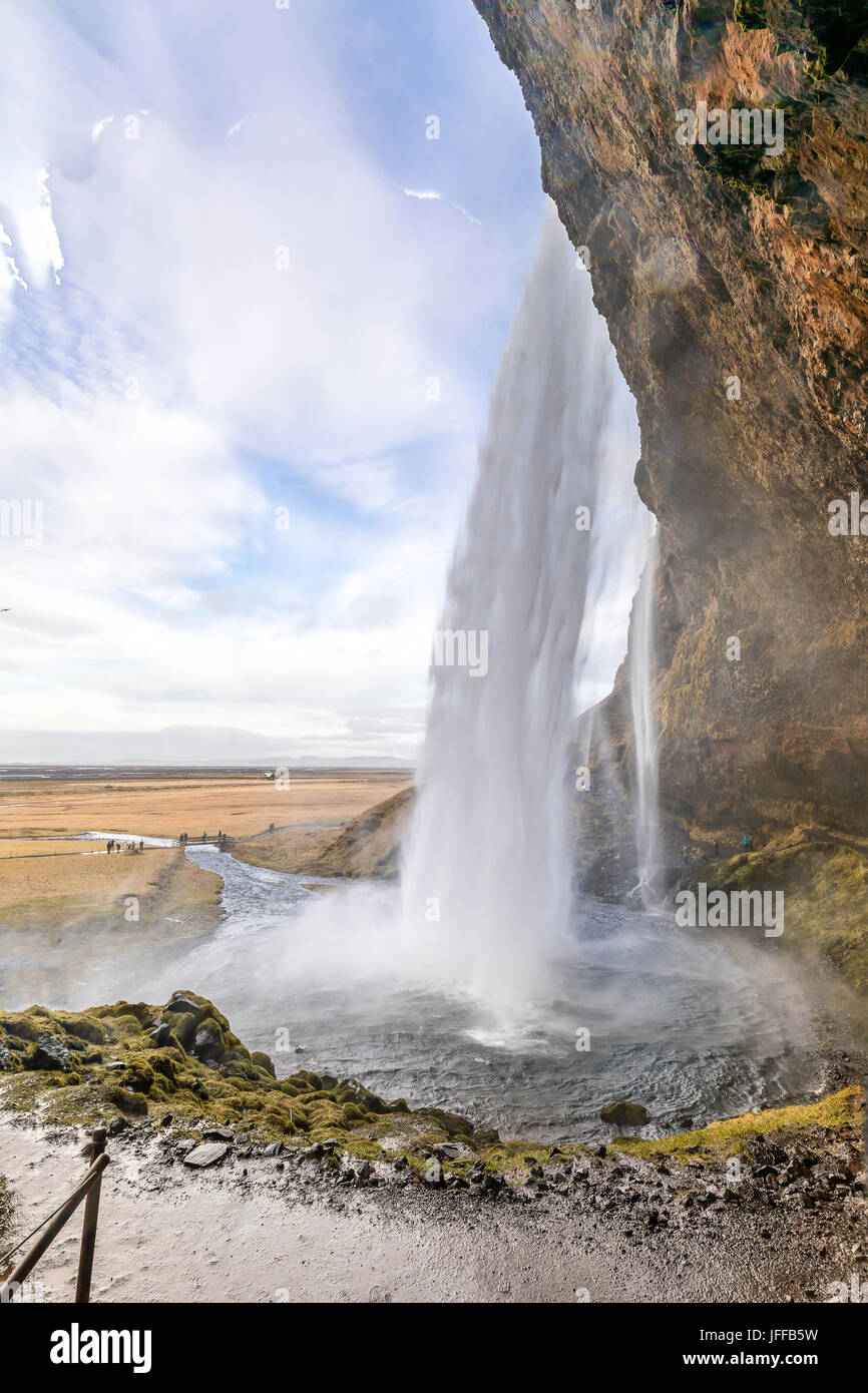 Iceland magical waterfalls seljalandsfoss hi-res stock photography and ...