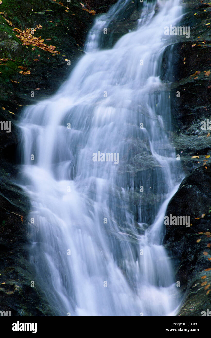 Tannery Falls, Savoy Mountain State Forest, Massachusetts Stock Photo