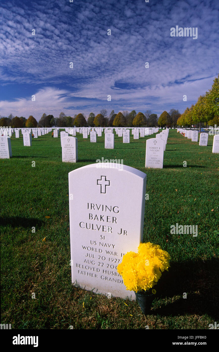 United states fort snelling national cemetery hires stock photography