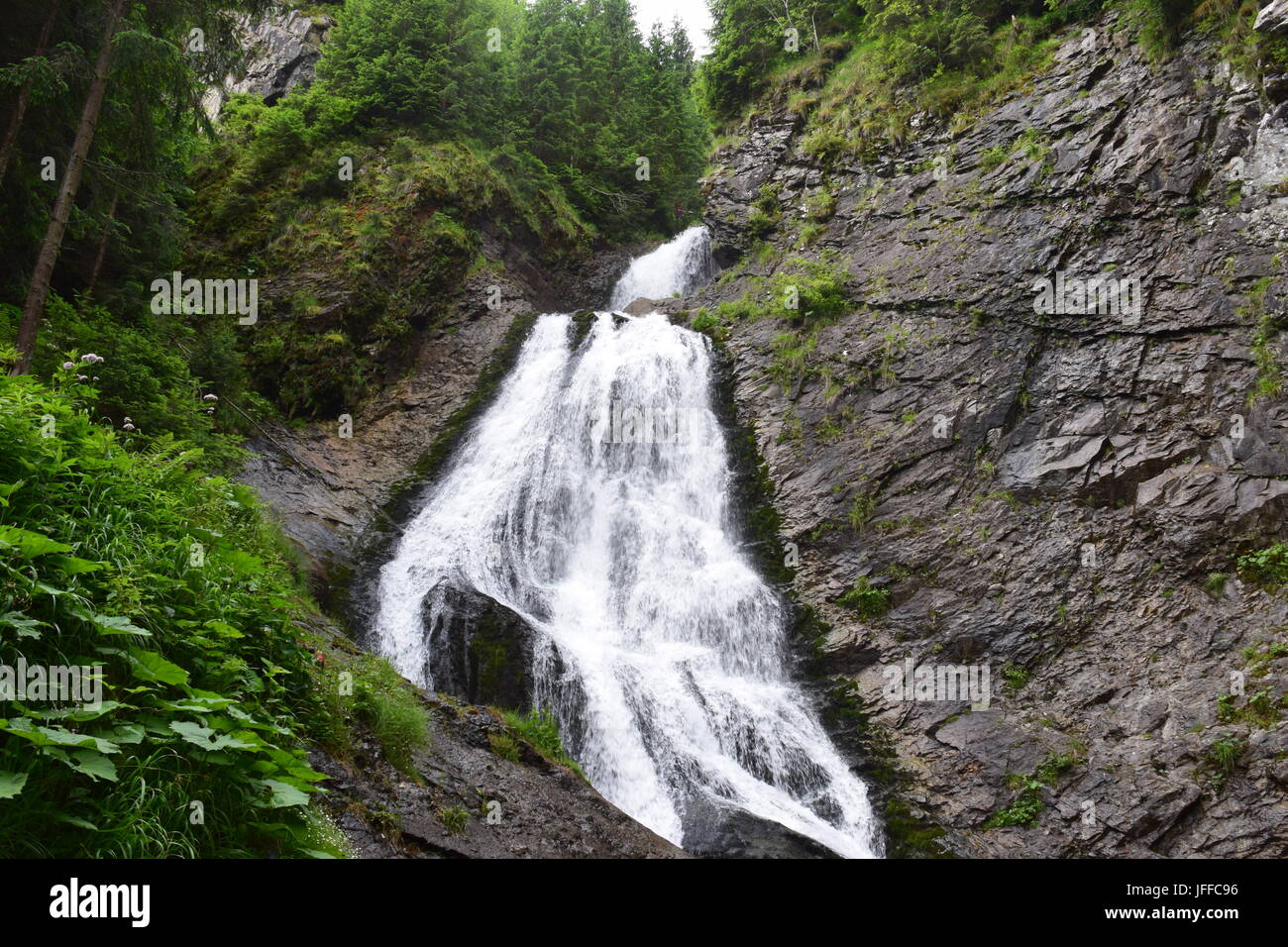 Transilvania Waterfall Stock Photo