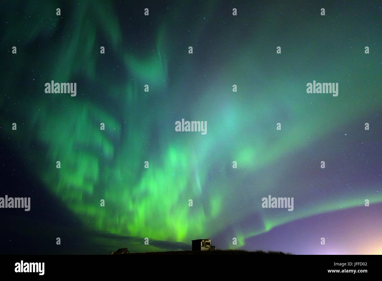 The Northern Light Aurora borealis Iceland Stock Photo - Alamy