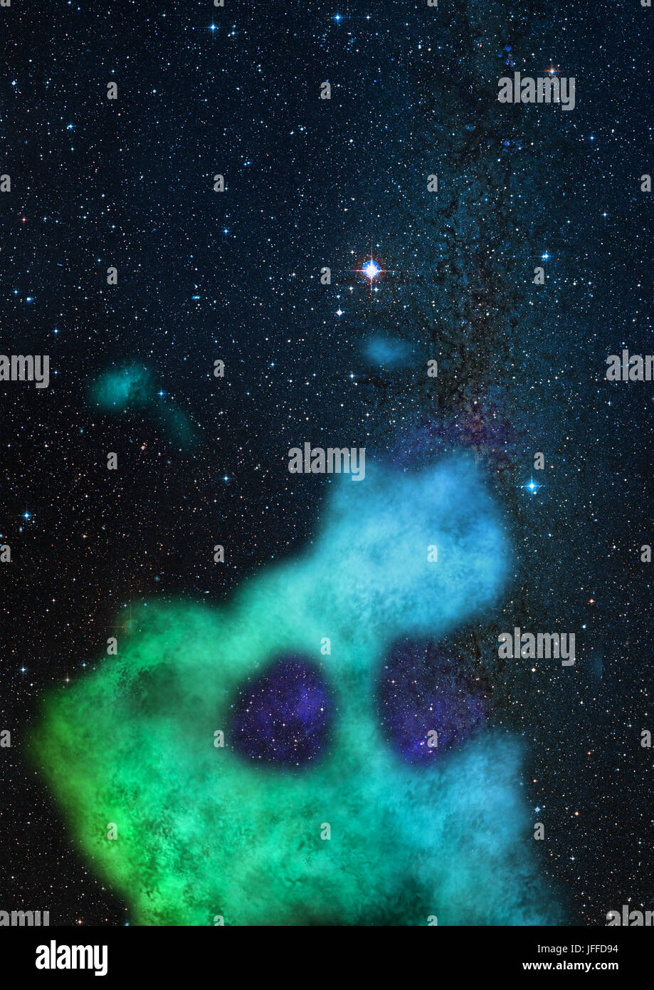 Star field in space and a nebulae Stock Photo - Alamy