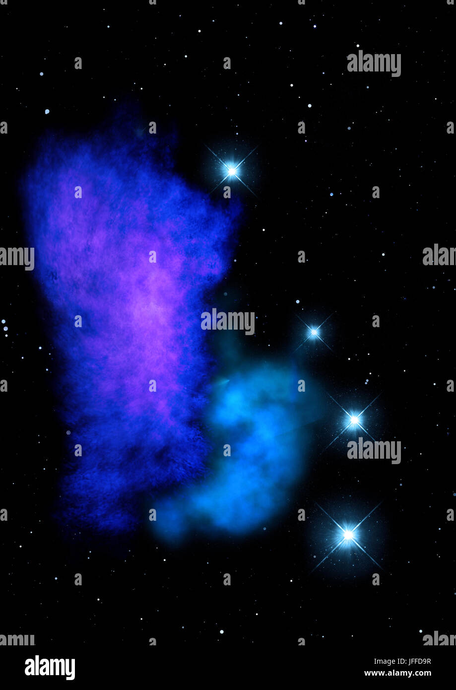 Small part of an infinite star field Stock Photo