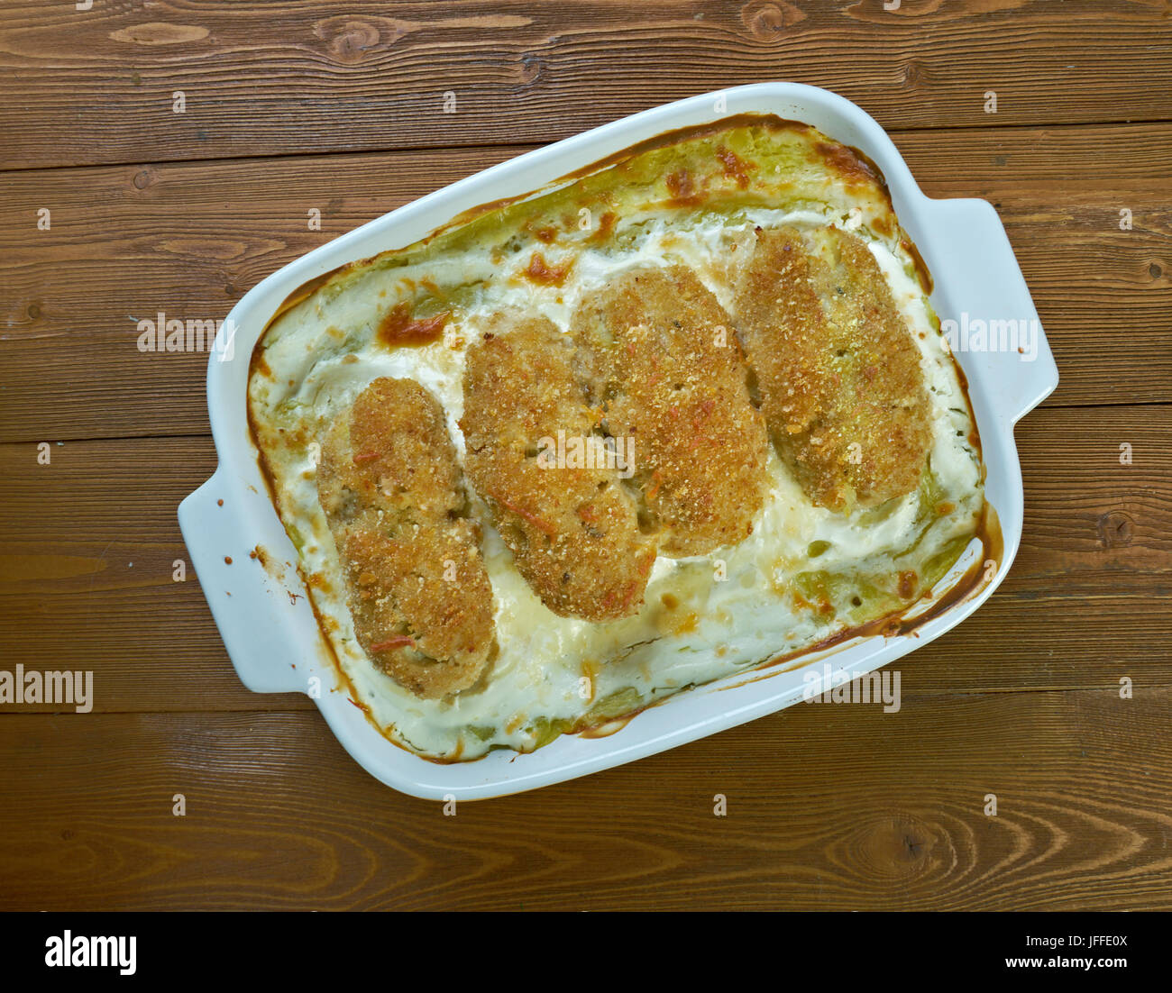 Fish Stick Casserole Stock Photo Alamy