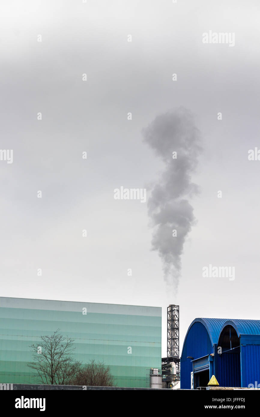 Polluting factory Stock Photo