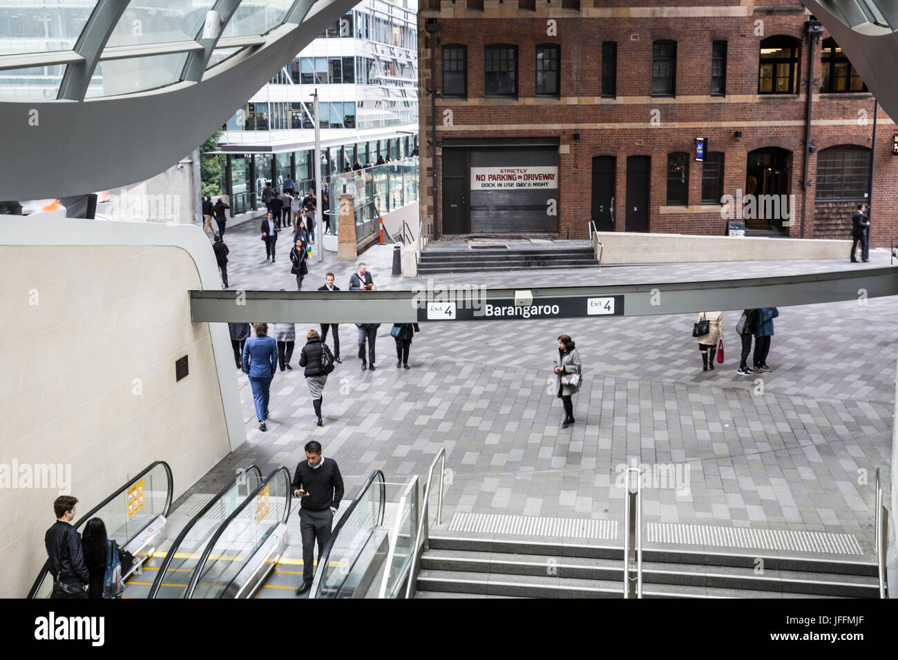 Wynyard train station at Barangaroo in Sydney city centre,New south wales,Australia Stock Photo